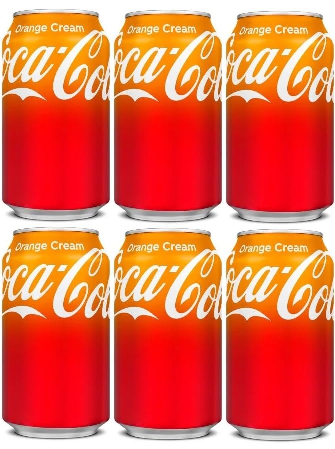 Cocas cola Orange Cream Soda Flavored Soft Drink Can Each 355ml